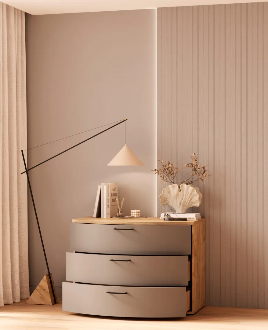 Комод радиусный 3 ящика P703