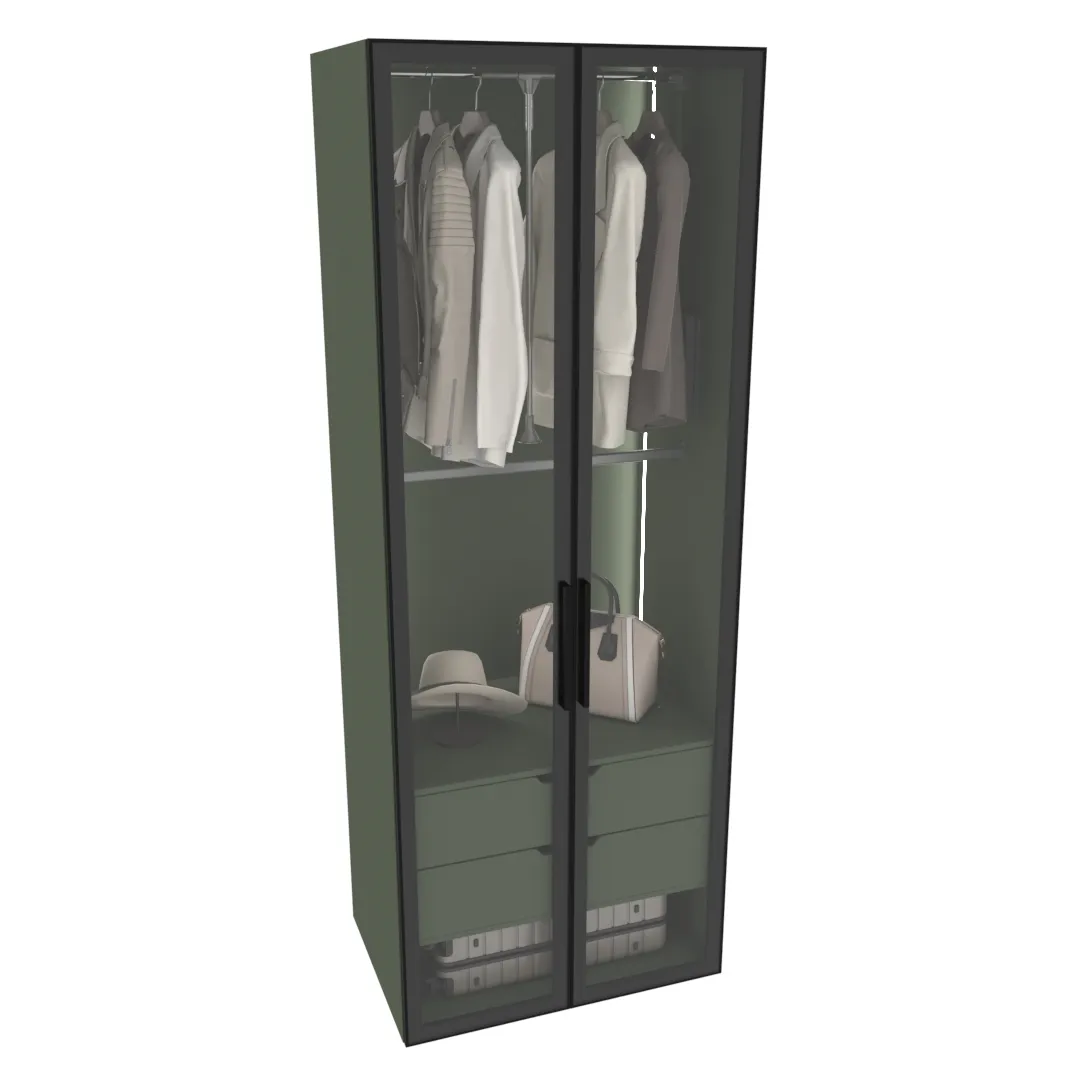 Шкаф для спальни с двумя ящиками с подсветкой R210.60-6 Шкаф для спальни с двумя ящиками с подсветкой R210.60-6