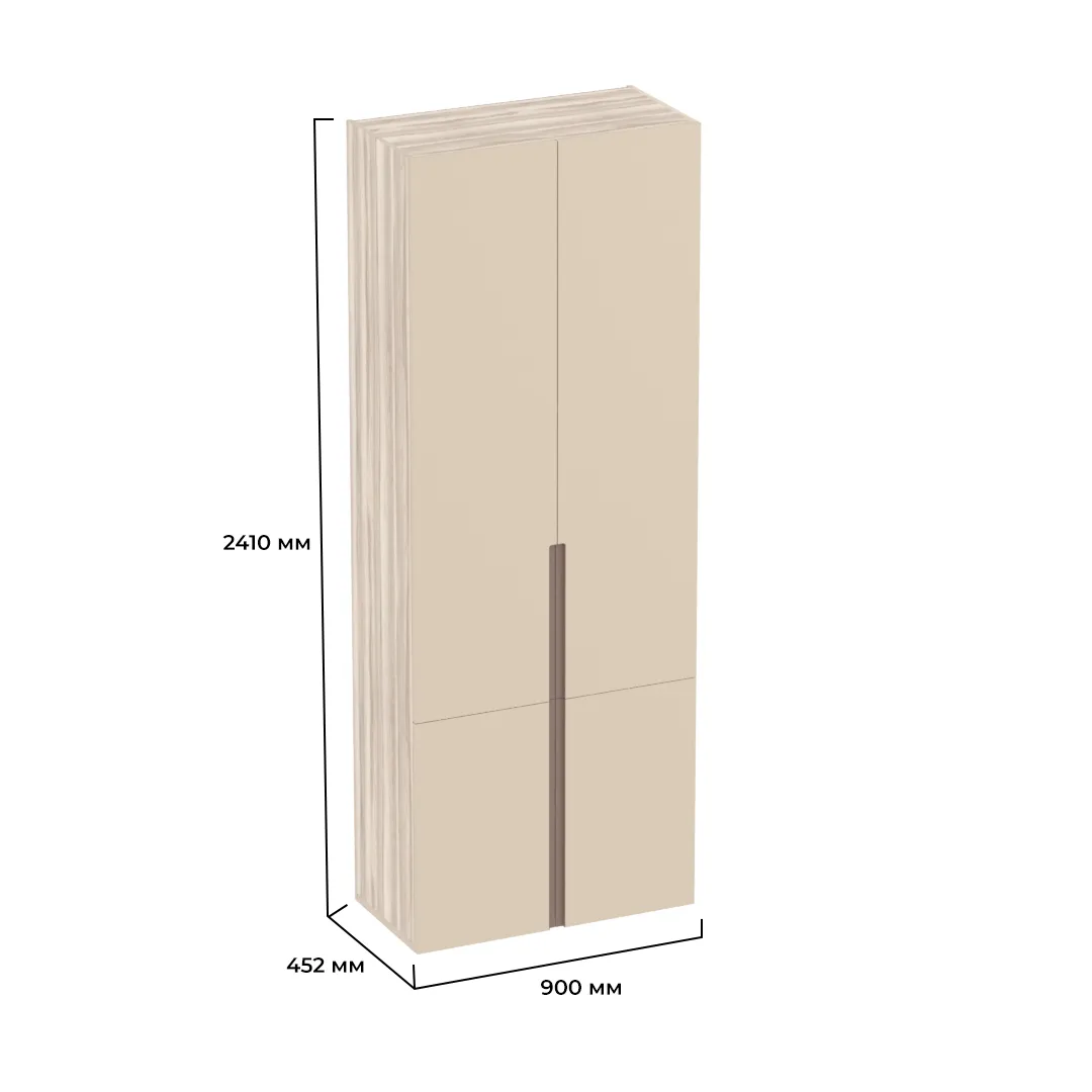Шкаф книжный, фасады в эмали LE214