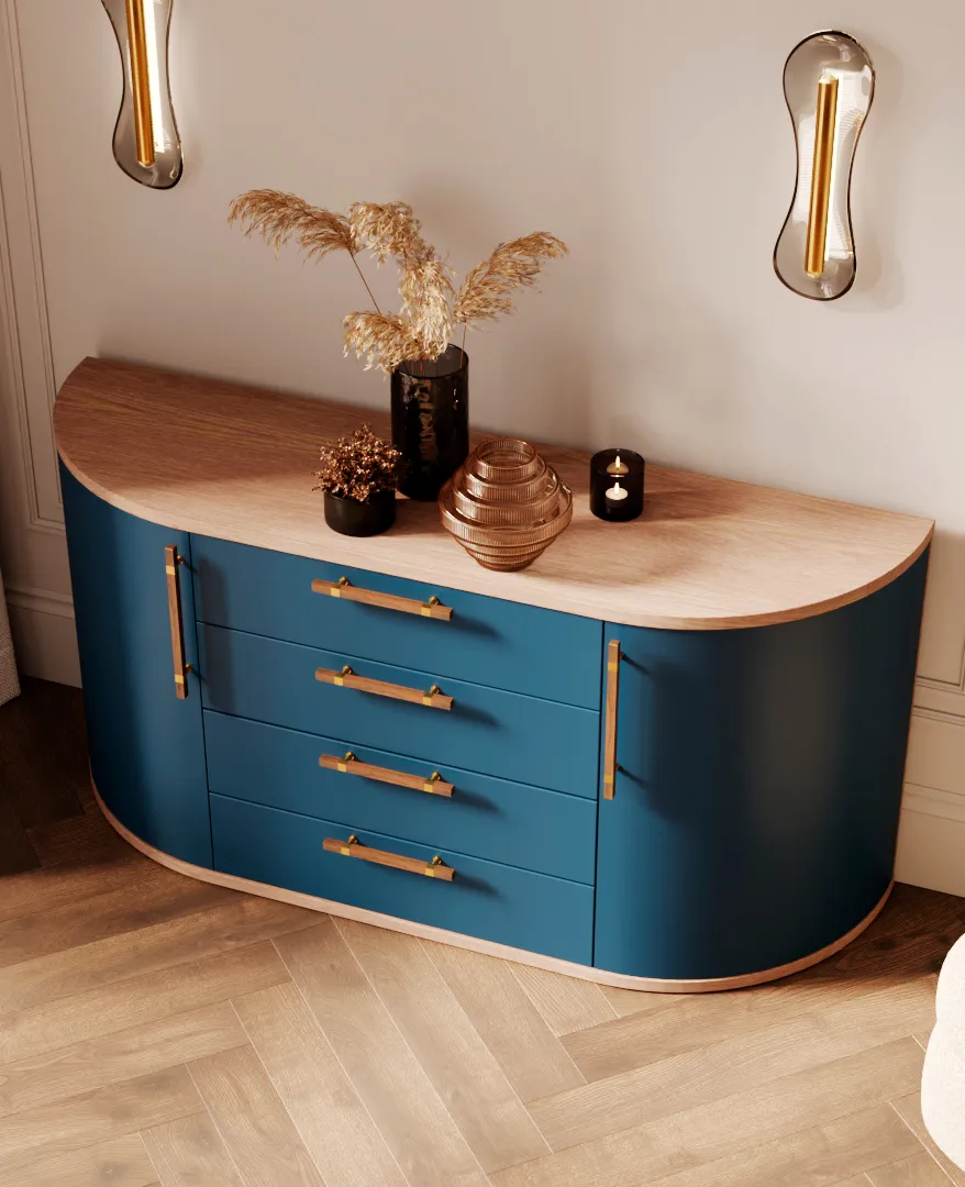 Комод радиусный на 1600 мм P746