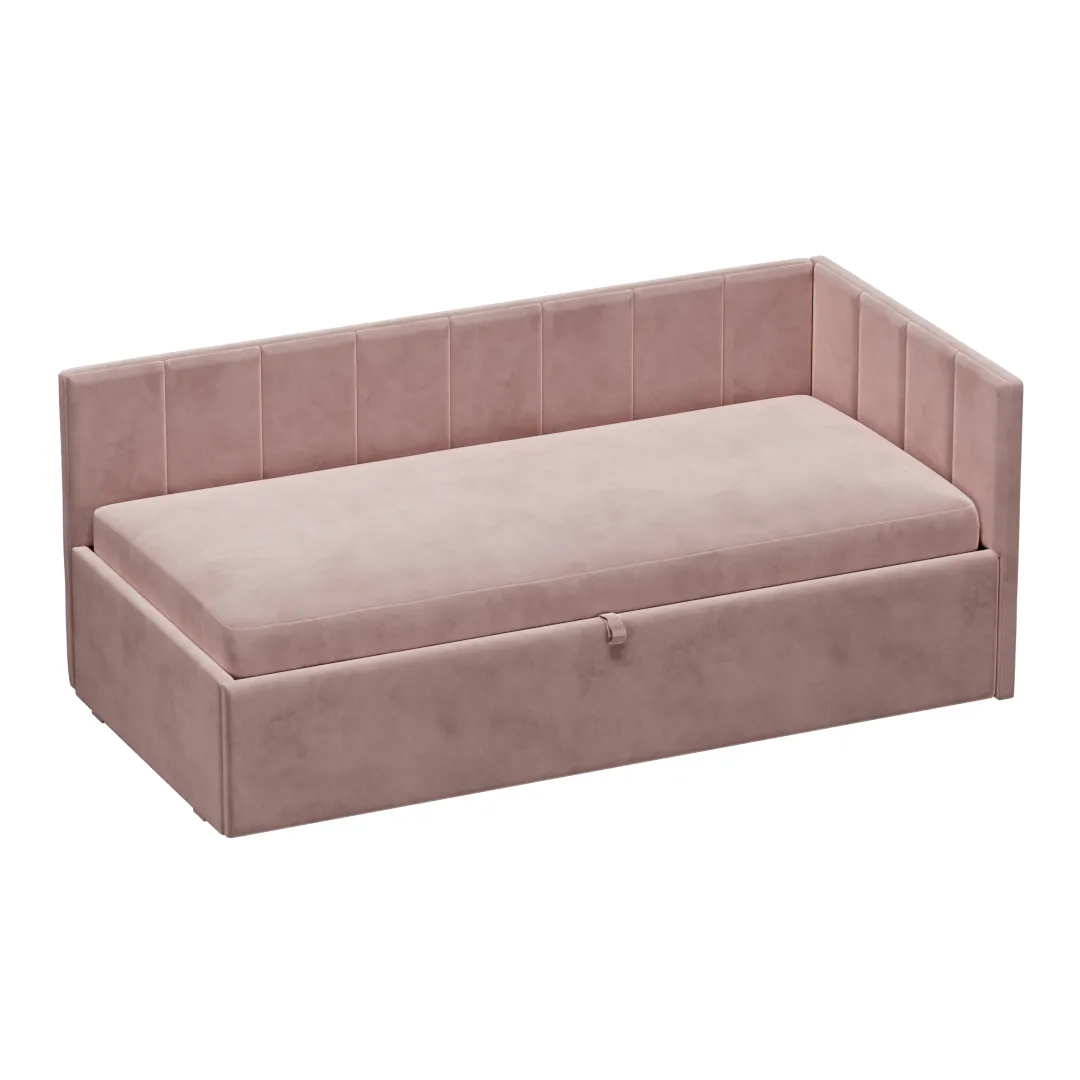 Кровать с подъемным механизмом и ящиком для белья ЛАЙН М1