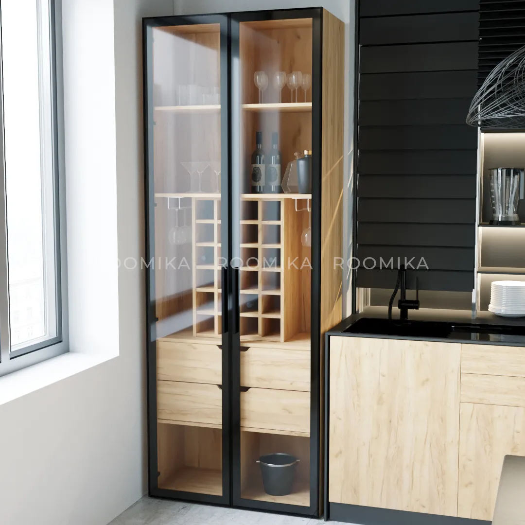 Шкаф-бар со встроенными ящиками R217