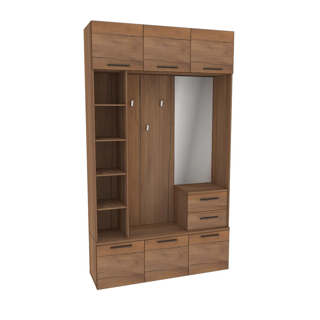 Секция с вешалкой и стеллажом L416