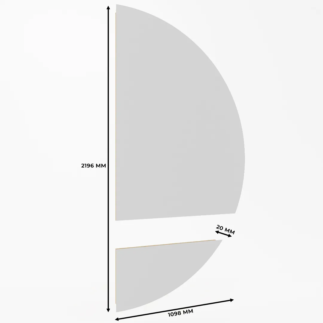 Зеркало L168 с подвесным столиком с подсветкой L/R