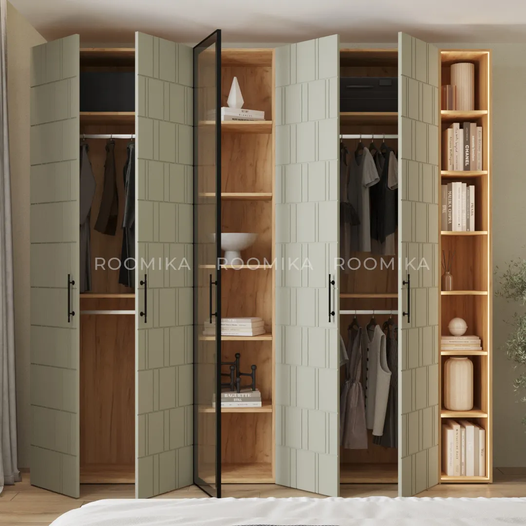 Шкафная группа Lazio фрезерованные фасады в эмали 32