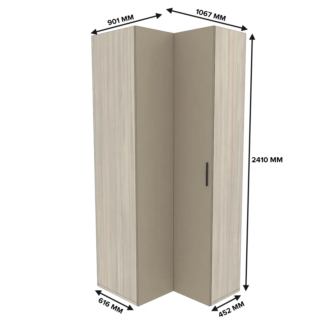 Шкаф угловой L208 L/R