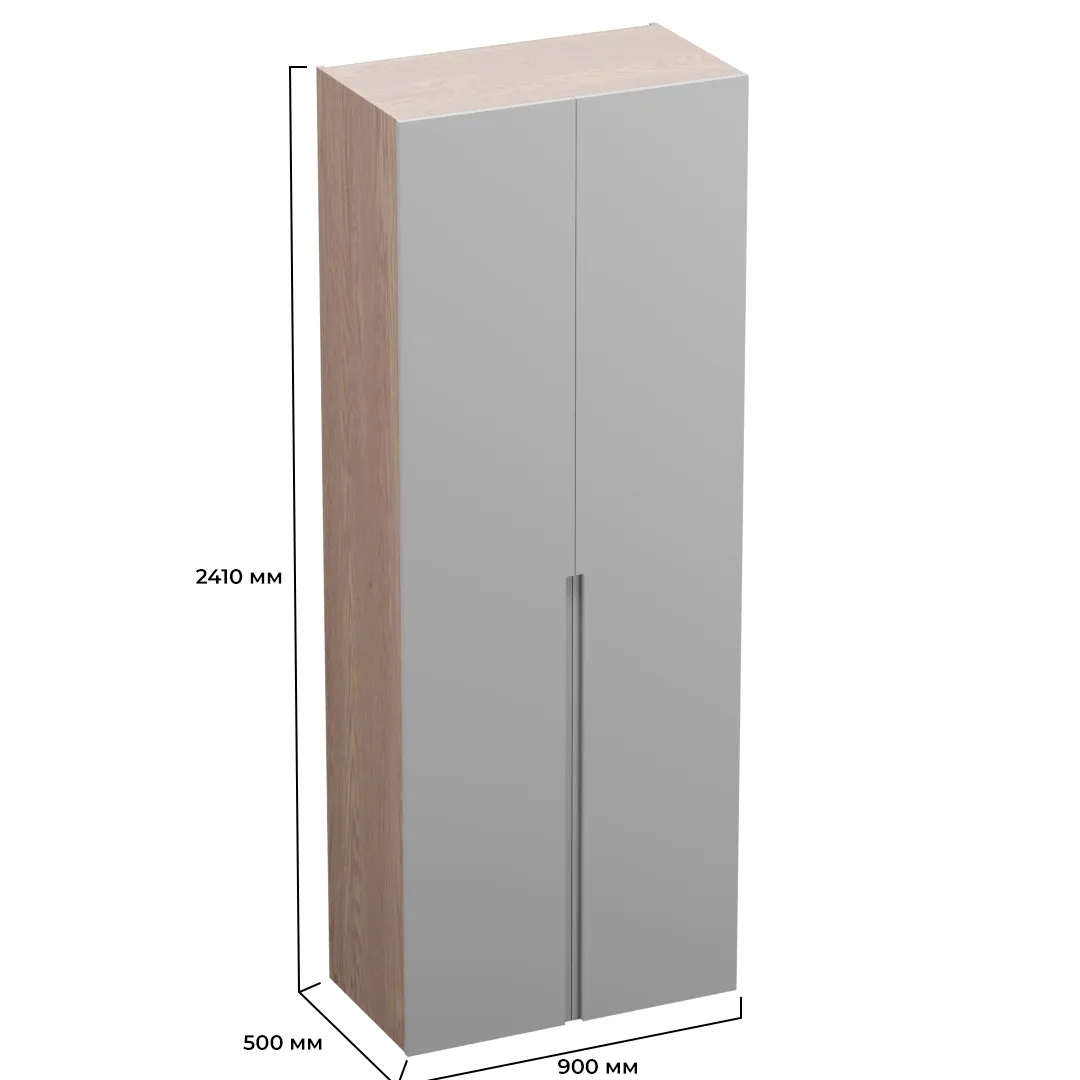 Шкаф 2 дверный, фасады в эмали LE210.44-1 нестандарт