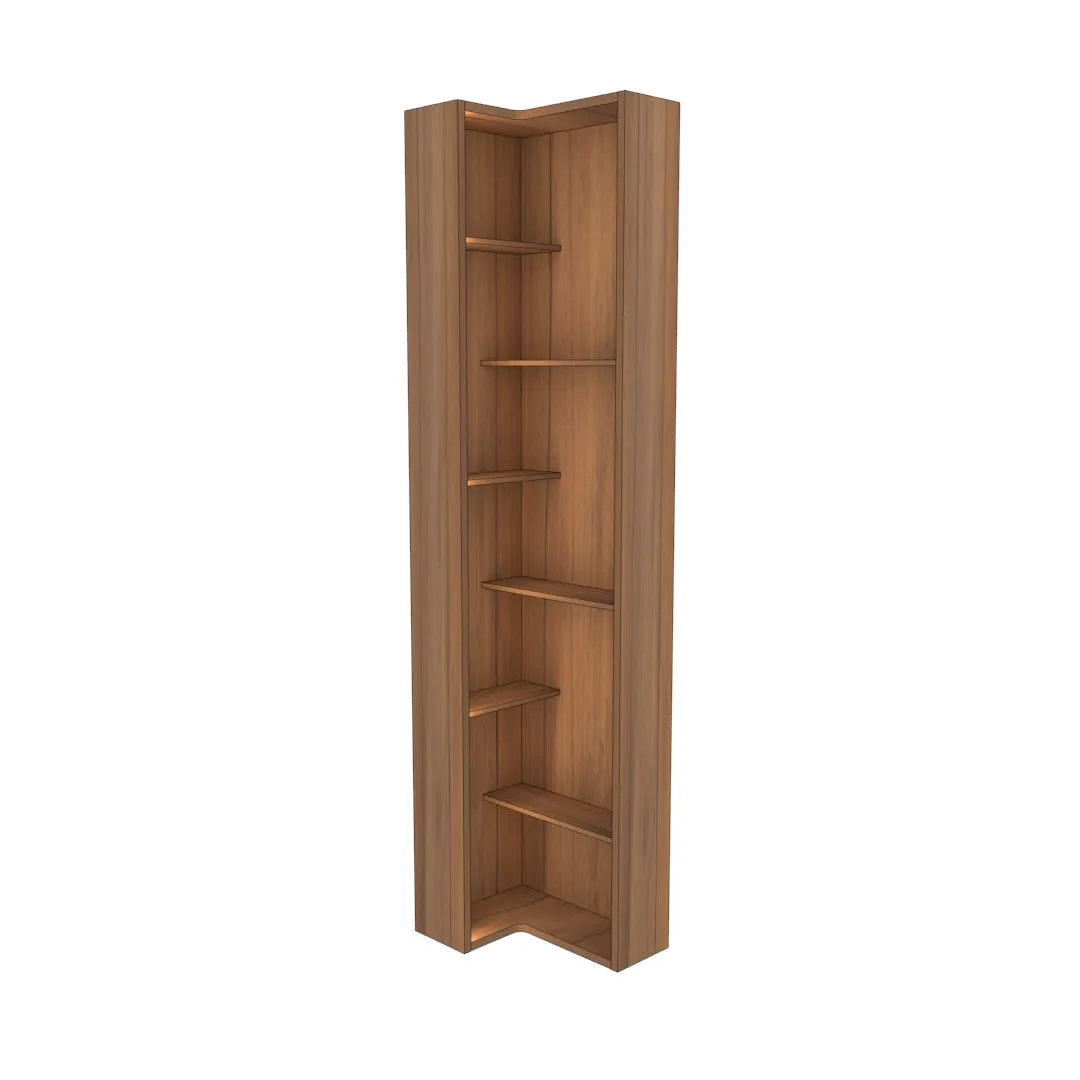 Стеллаж завершающий угловой с подсветкой L-230