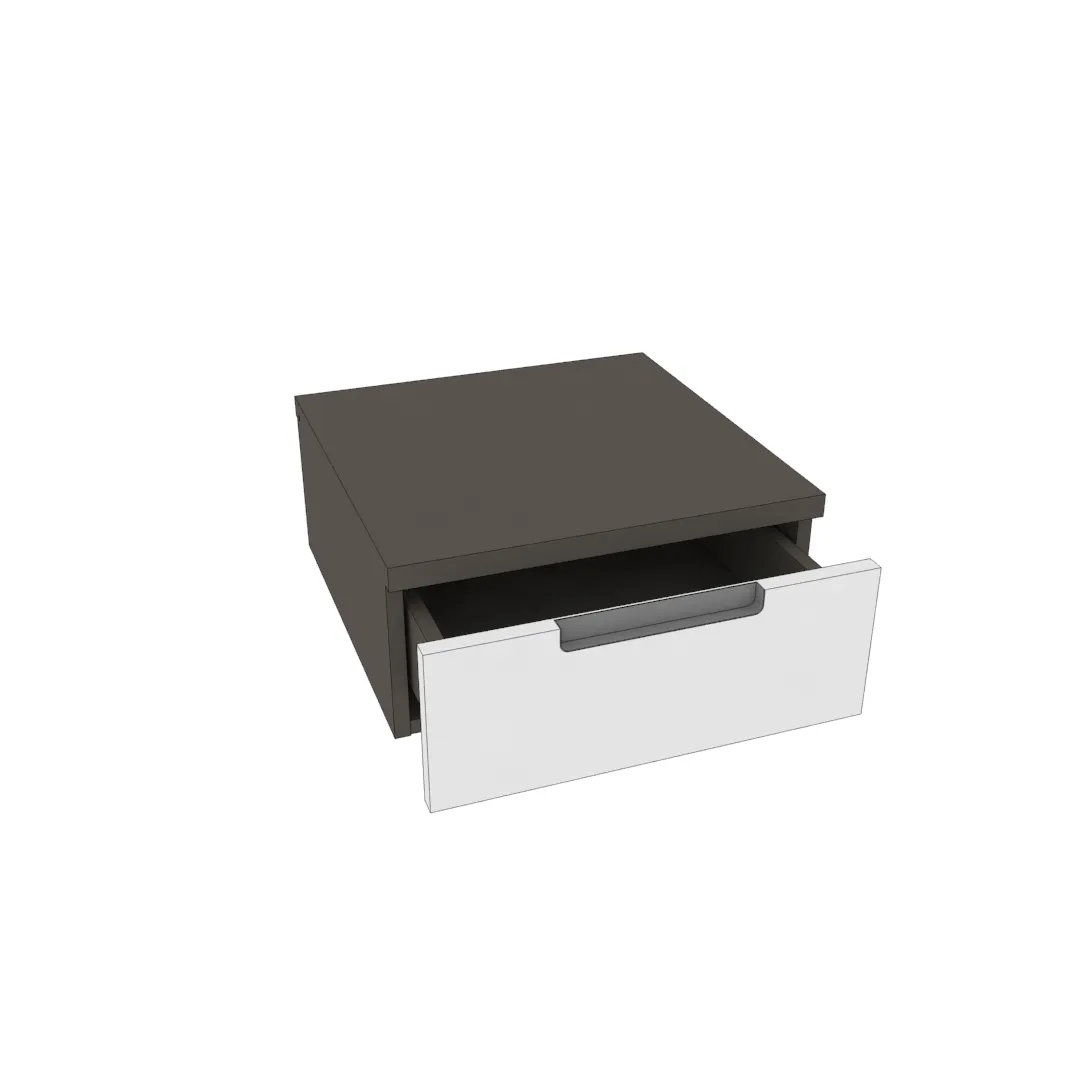 Тумба прикроватная подвесная, фасады в эмали LE709