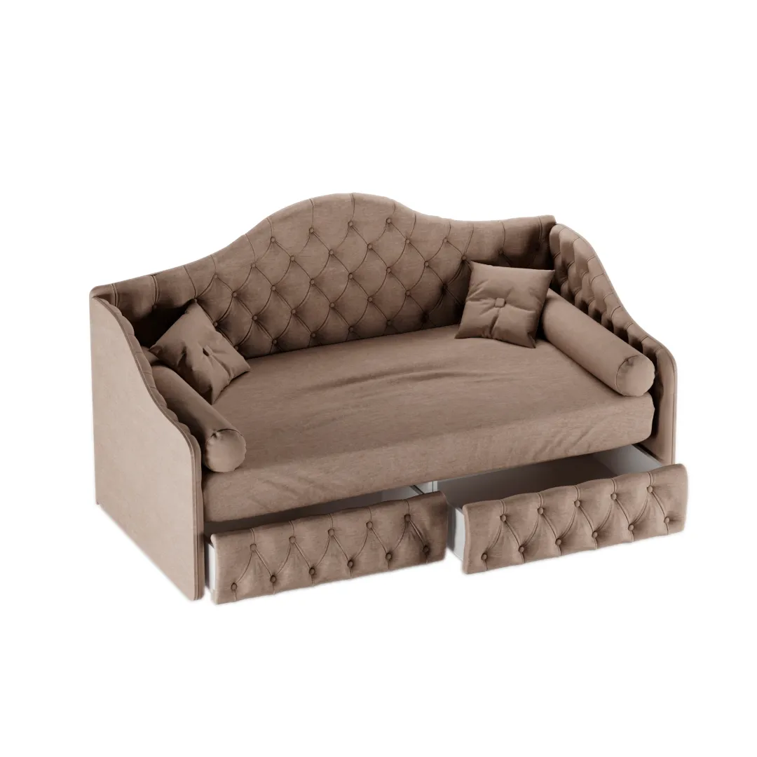 Кровать односпальная мягкая МОНИКА, 90x190