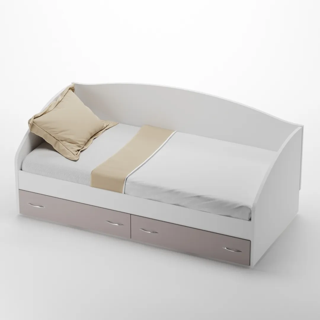 Кровать односпальная с ящиками P902N, 90x190 Кровать односпальная с ящиками P902N, 90x190