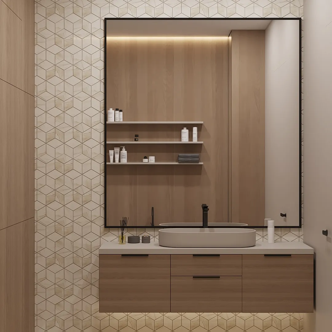 Санузел со скрытой системой хранения №136 Санузел со скрытой системой хранения №136