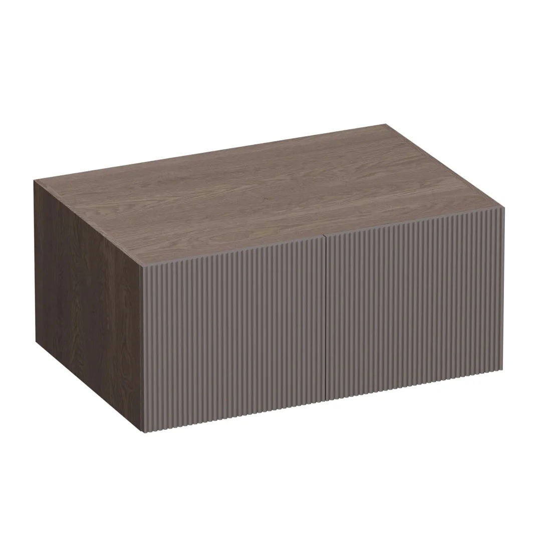 Антресоль на шкафы, фрезерованные фасады в эмали LE461.61