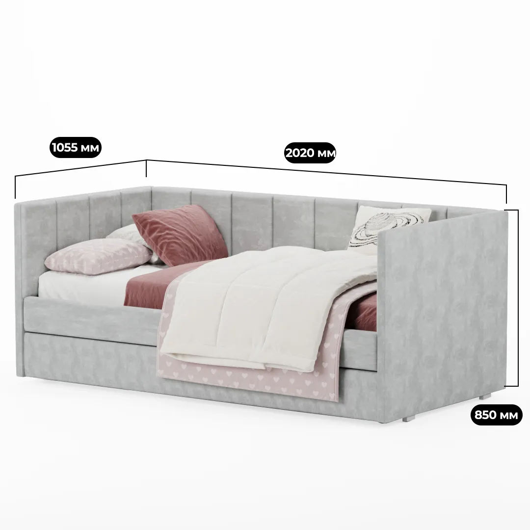 Кровать со вторым выдвижным спальным местом ЛАЙН 2