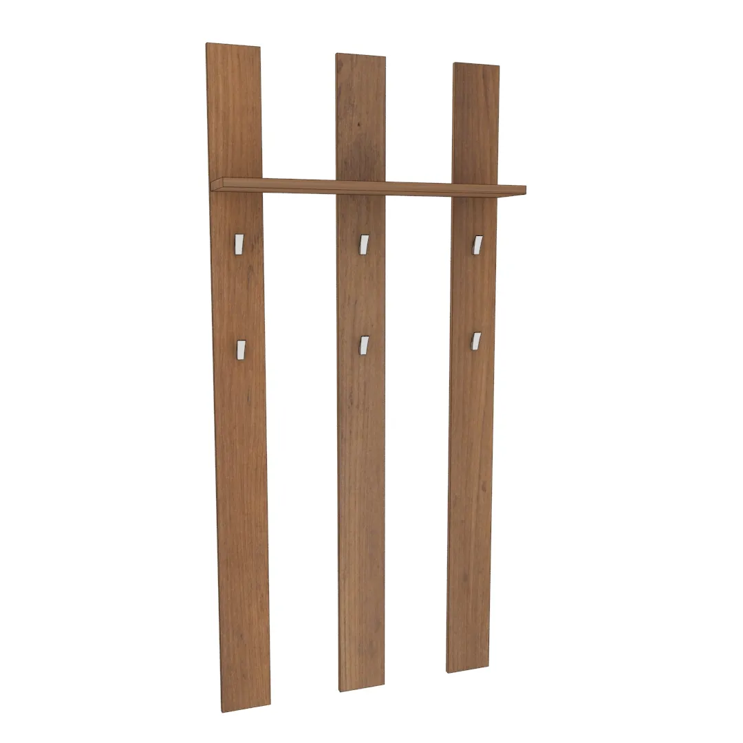 Панель широкая с полкой и крючками L100