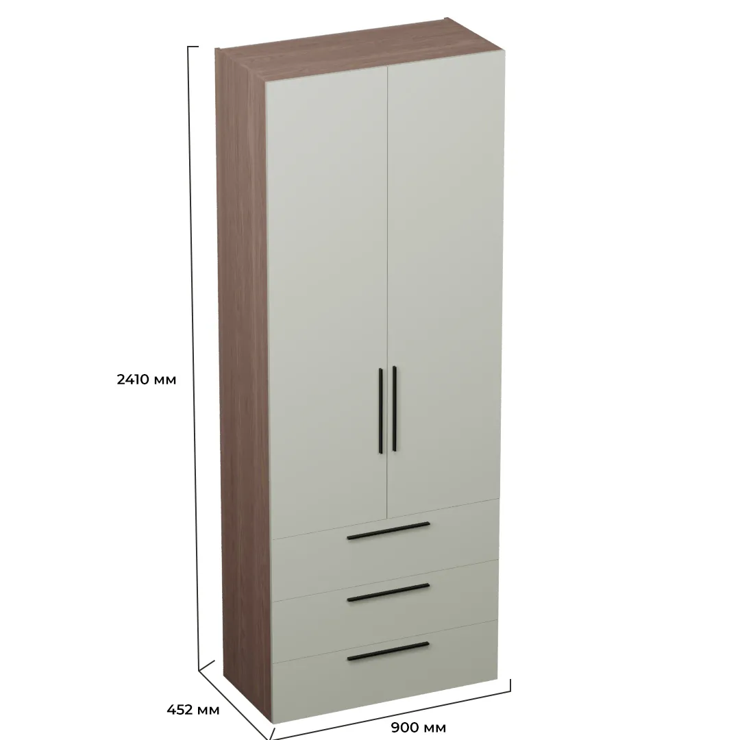 Шкаф книжный/для одежды с тремя ящиками L213