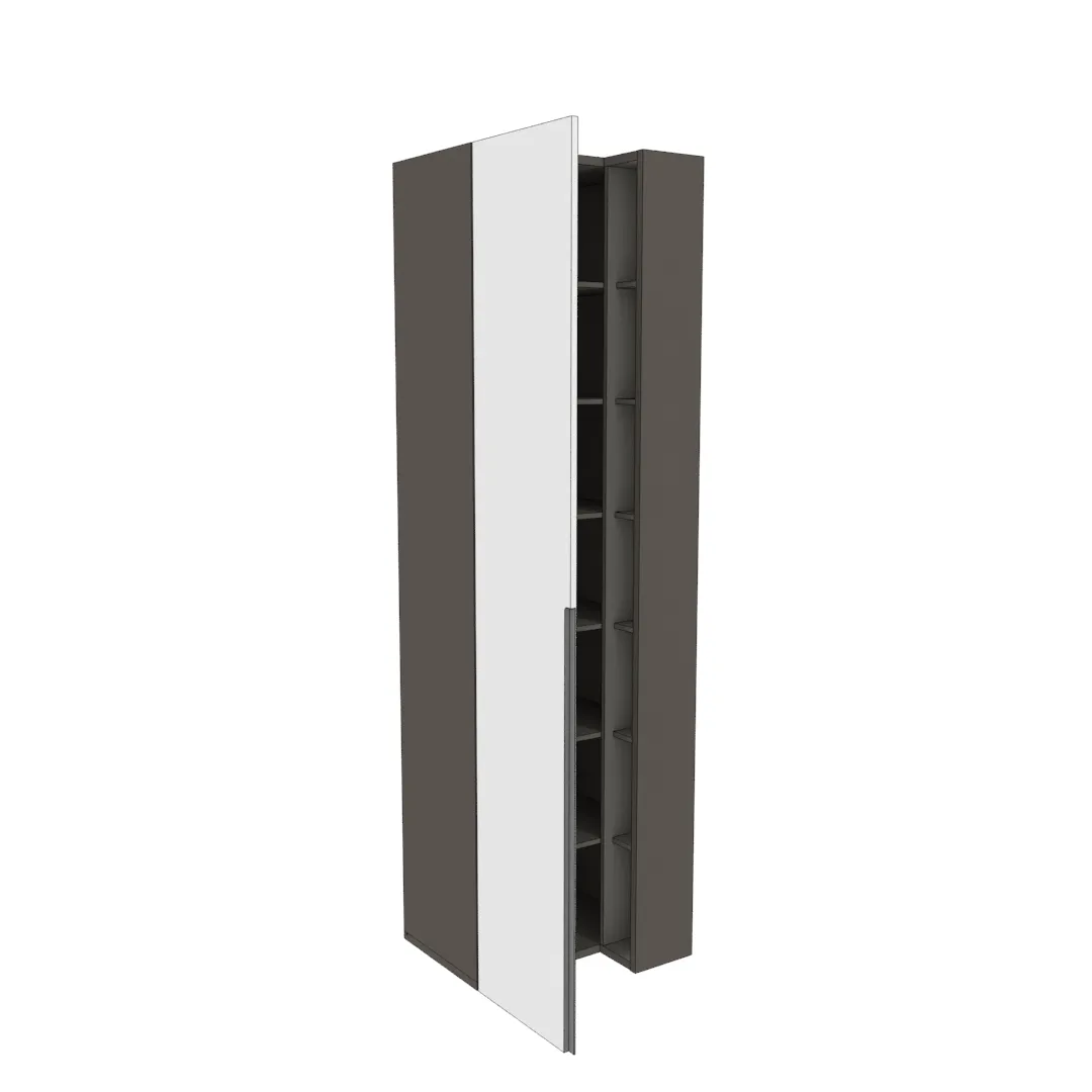Шкаф переходный с подсветкой, фасады в эмали LE232 L/R