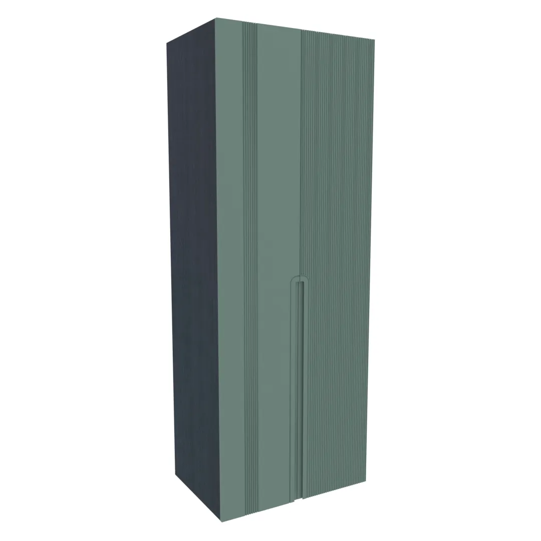 Шкаф 2 дверный, фрезерованные фасады в эмали LE210.60-1