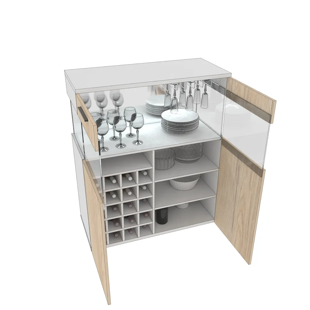 Винный шкаф с подсветкой L200