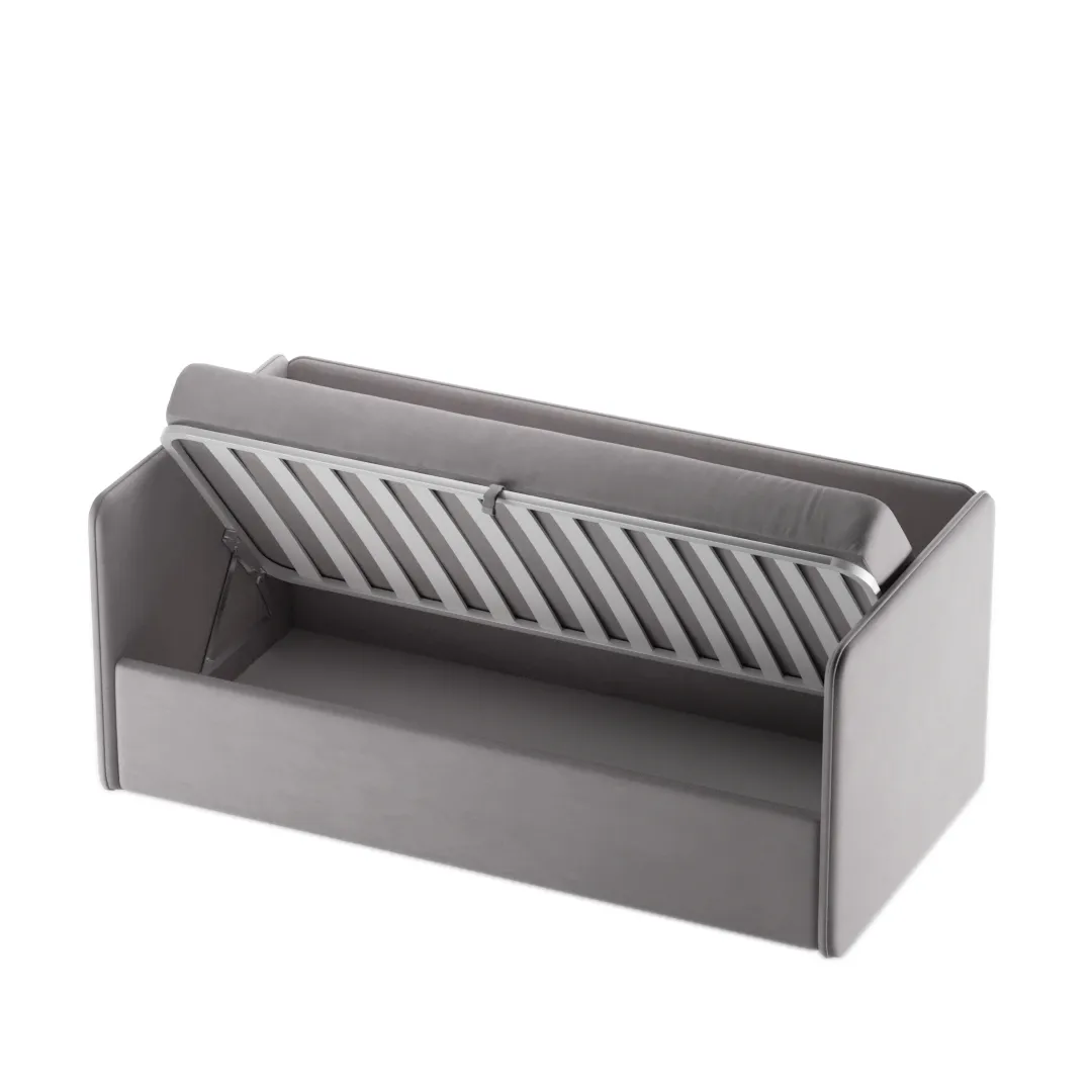 Кровать с подъемным механизмом и ящиком для белья RUBY 1