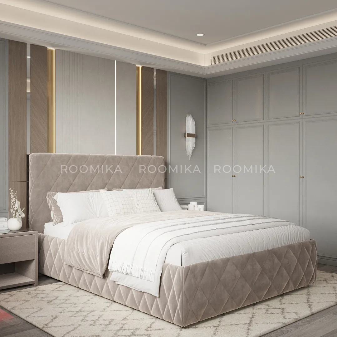 Кровать двуспальная мягкая СИЕНА  с подъемным механизмом, 140x200