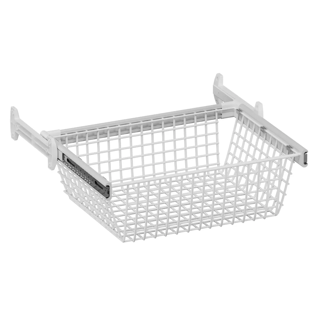 BELLE Корзина для белья 600 мм, цвет белый, BE60BAWH