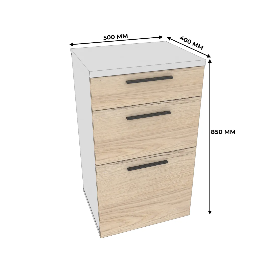 Тумба узкая 2 ящ. L875