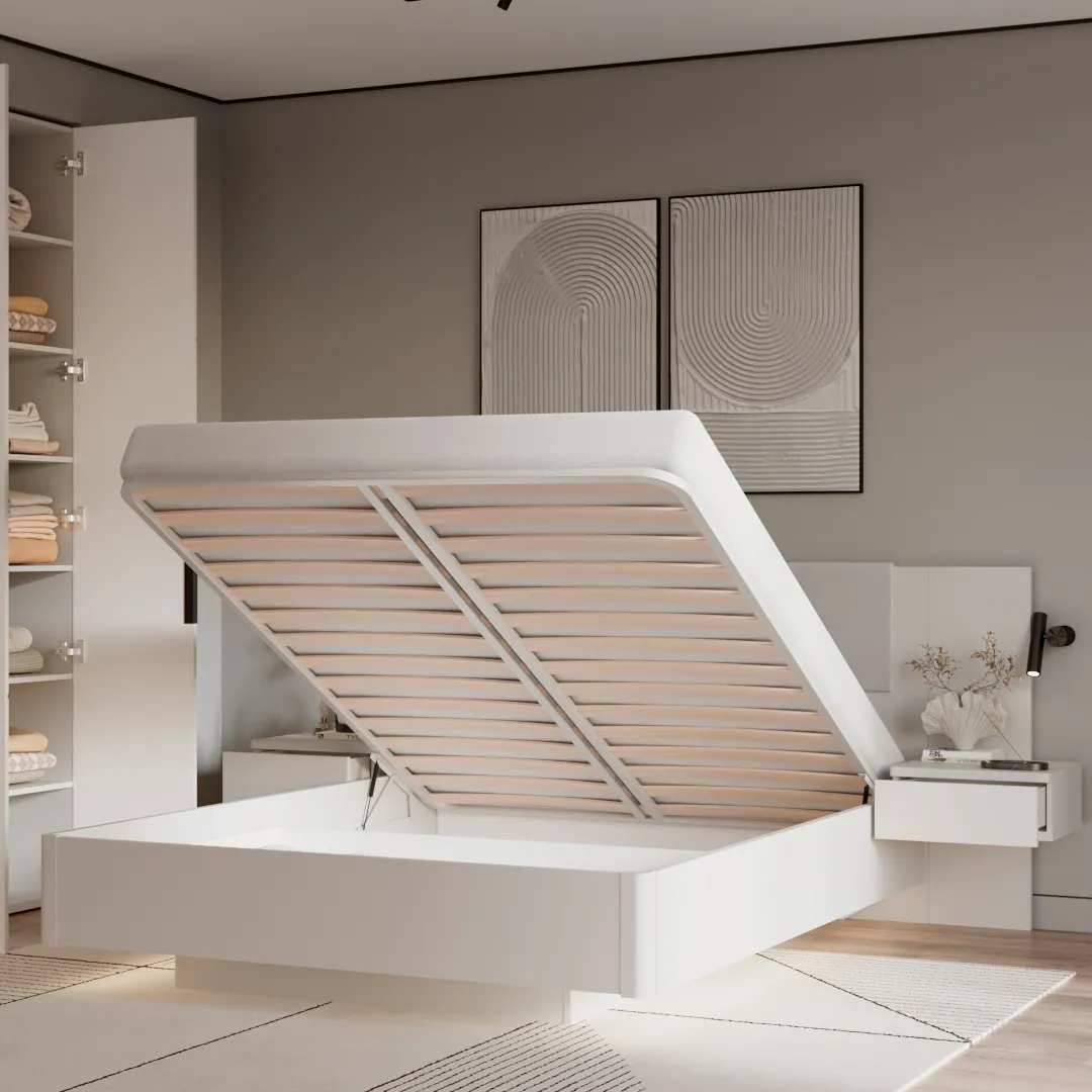 Кровать двуспальная с парящим эффектом C161 , 160x200