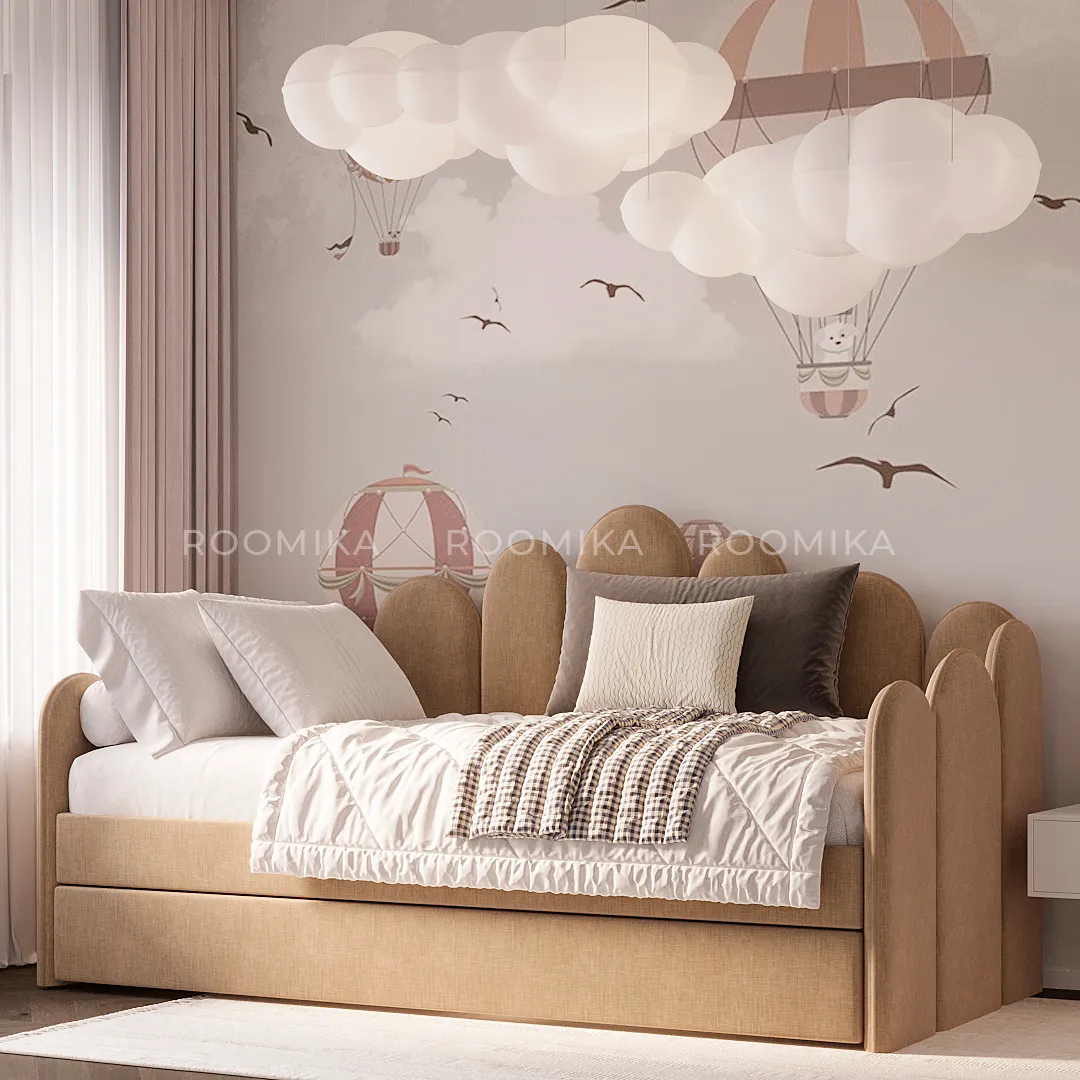 Мягкая кровать-диван ШЕЛЛ, 90x190