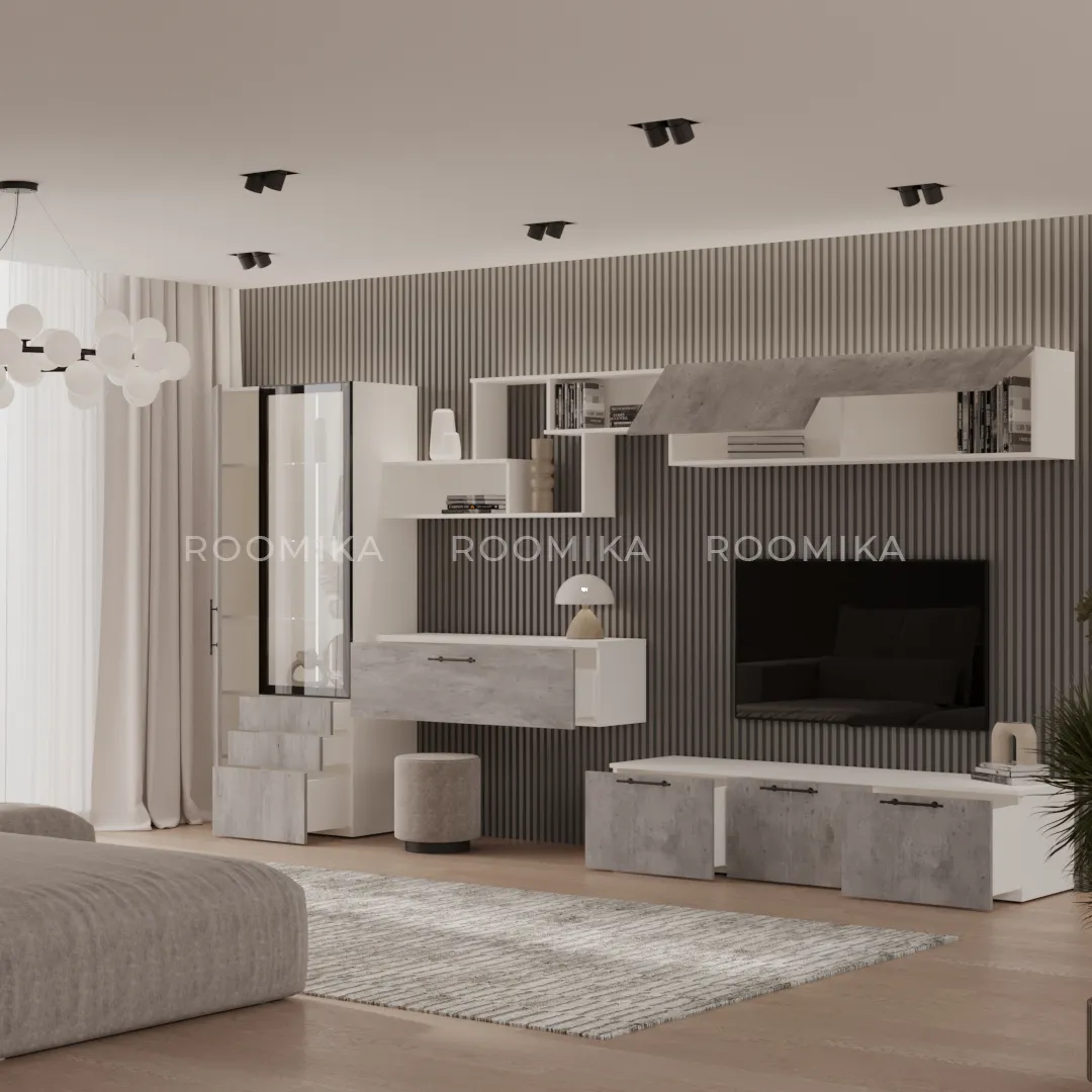Антресоль с двумя откидными дверями R312.35