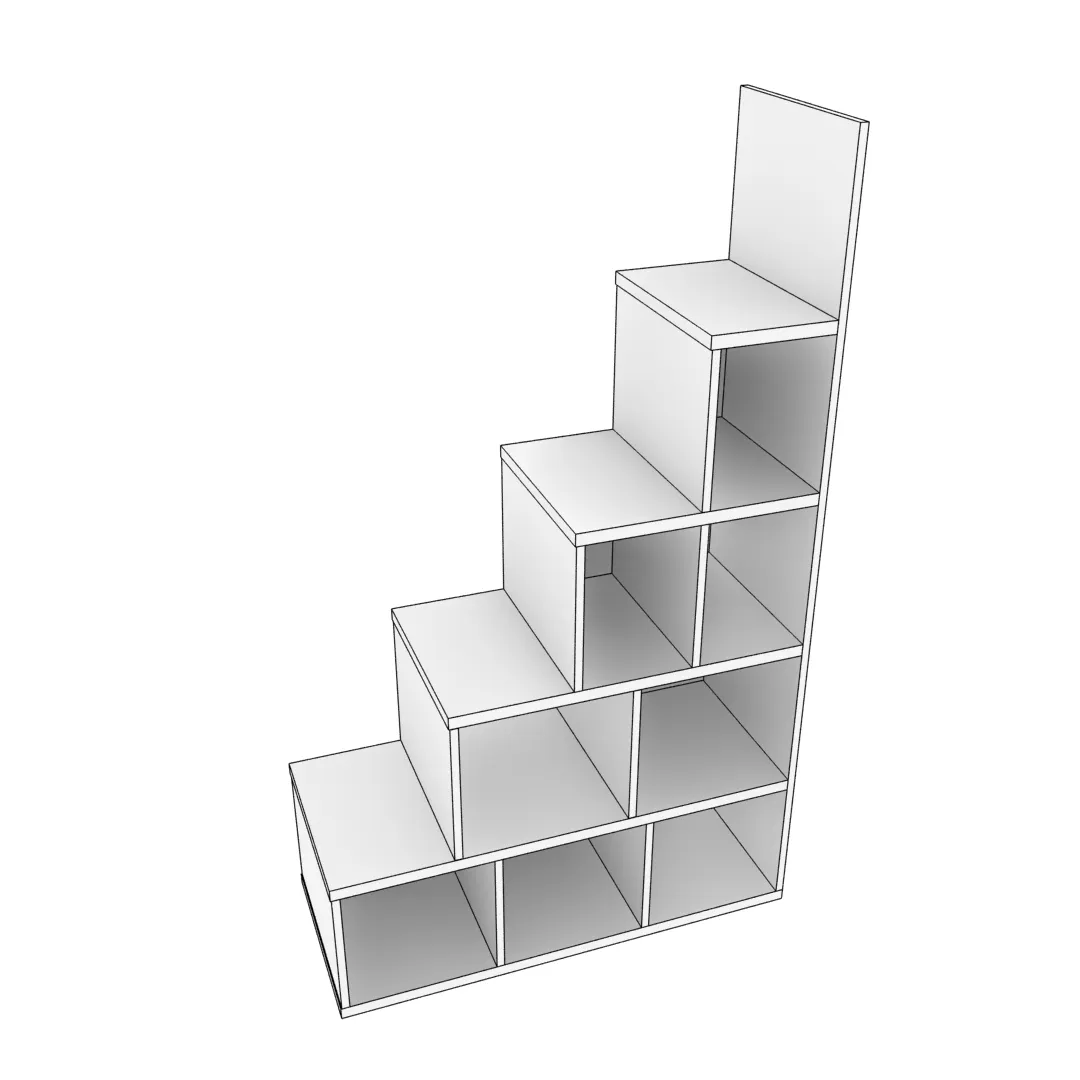 Лестница стеллаж книжный E021 к кровати E905 L/R Лестница стеллаж книжный E021 к кровати E905 L/R