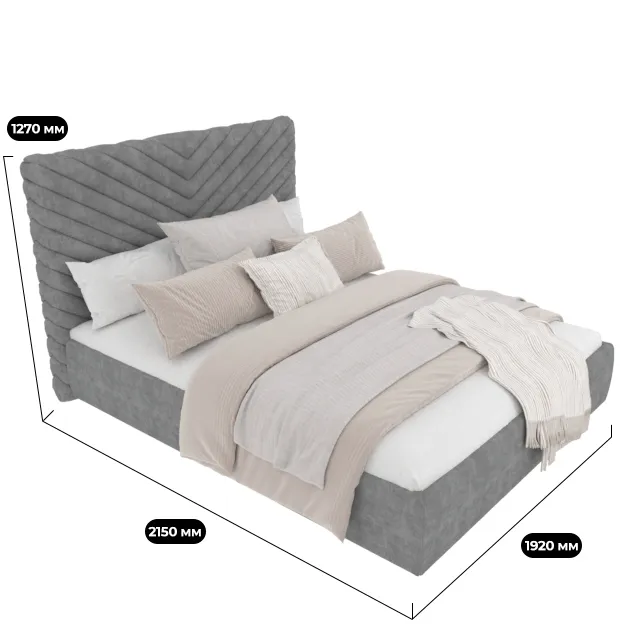 Кровать двуспальная мягкая САРА  с подъемным механизмом, 180x200