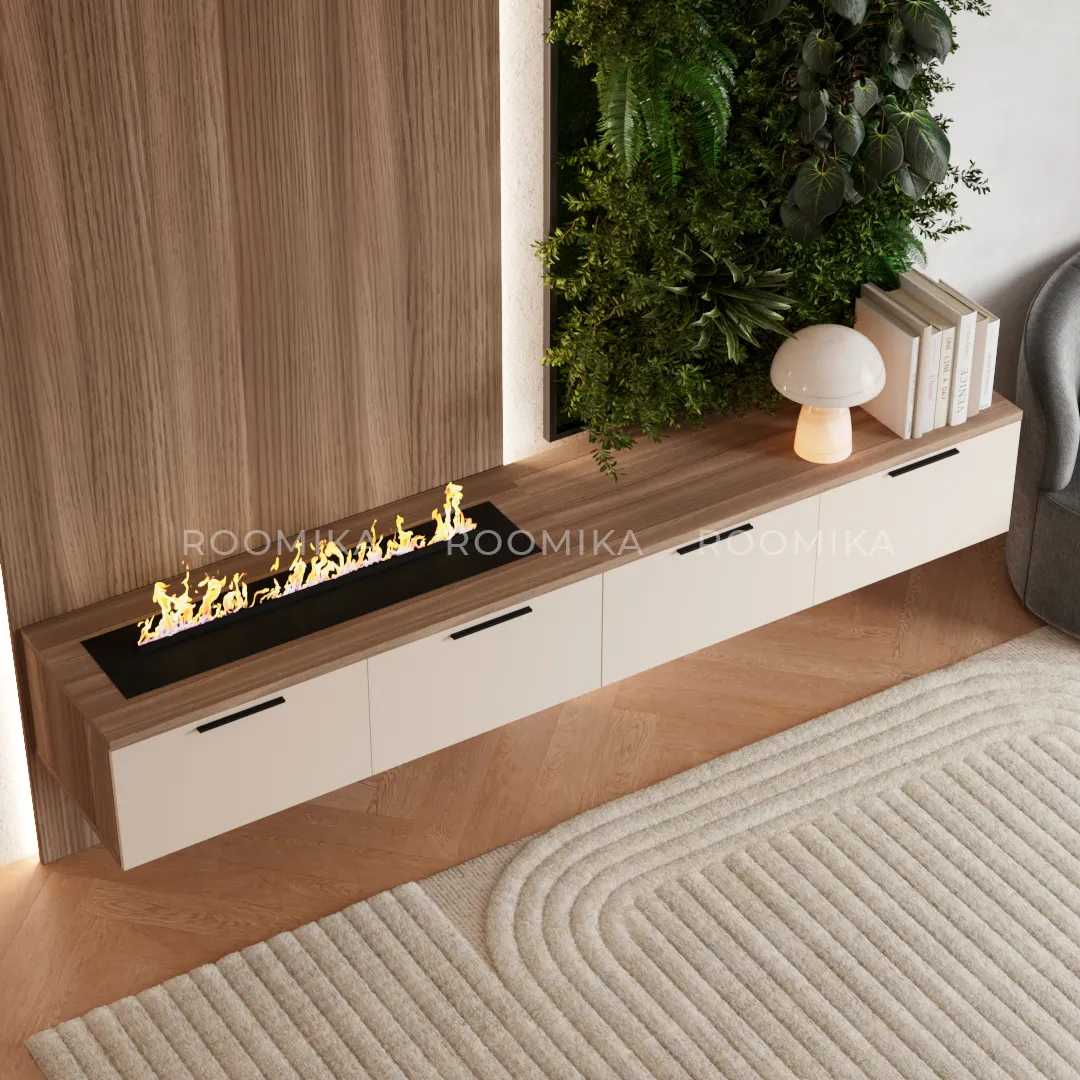 Тумба ТВ напольная с электрокамином L548.451