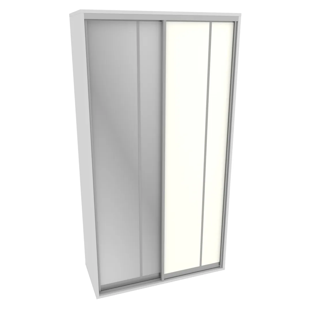 Шкаф-купе ХG140.60-2, профиль INTEGRO, фасад зеркало серебро/МДФ Шкаф-купе ХG140.60-2, профиль INTEGRO, фасад зеркало серебро/МДФ