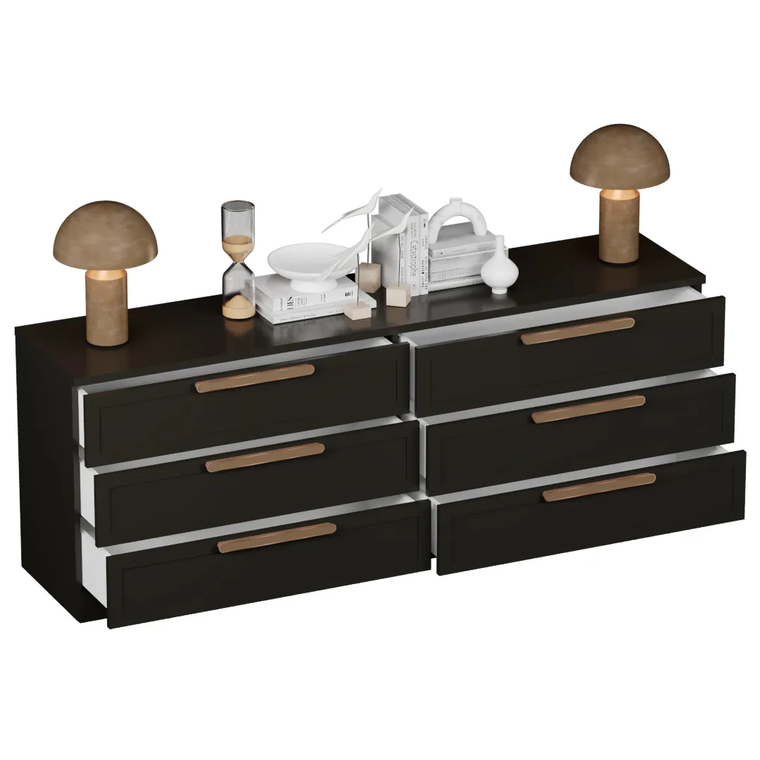 Комод с ящиками узкий с эмалевой столешницей и
боковинами A726.45ESB