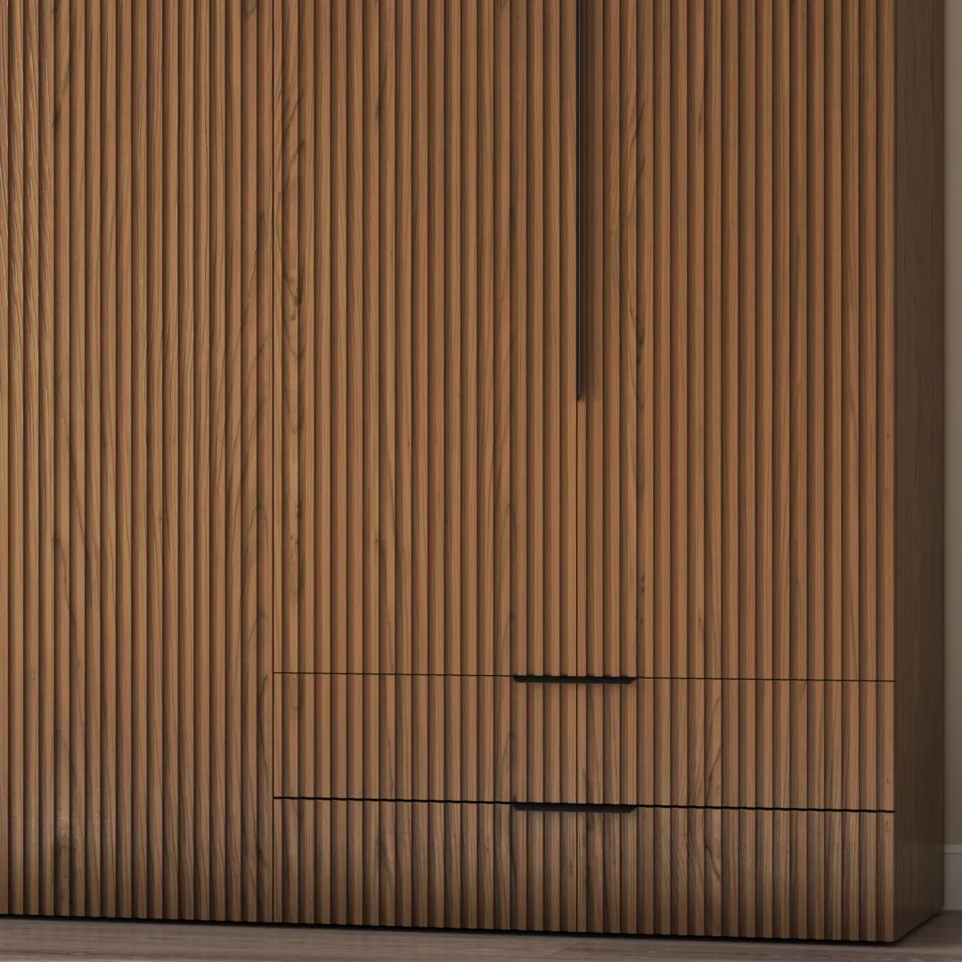 Шкафная группа, фасады наутральный шпон Lazio 99