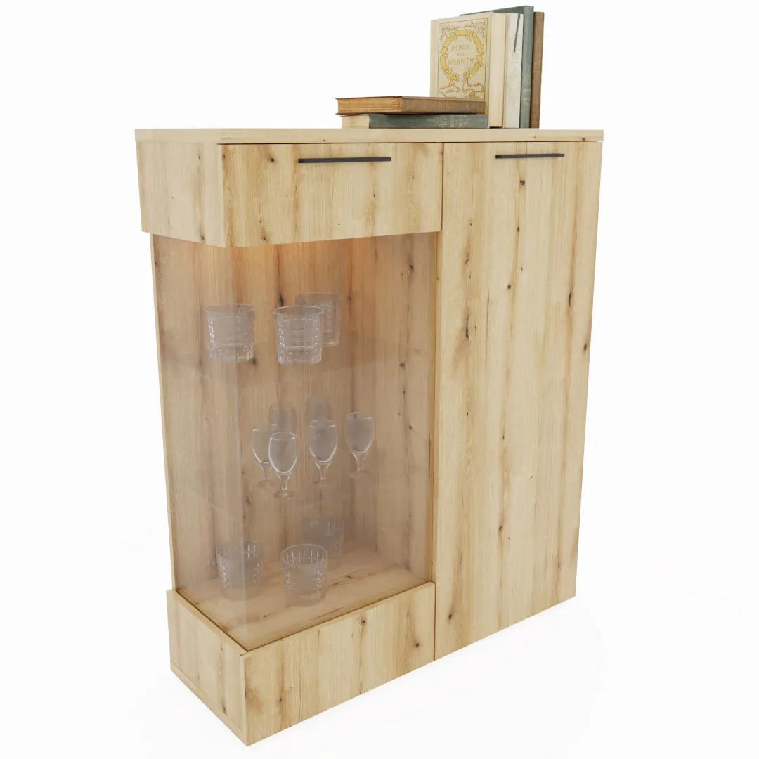 Шкаф напольный с подсветкой L202 L/R Шкаф напольный с подсветкой L202 L/R