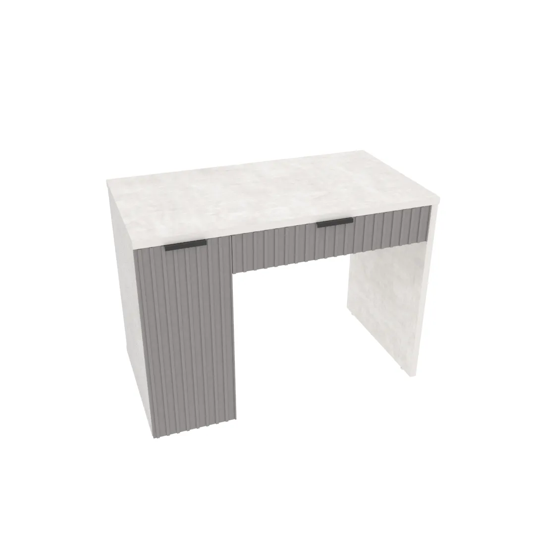 Cтол письменный с тумбой с фрезерованными фасадами LE717 L/R