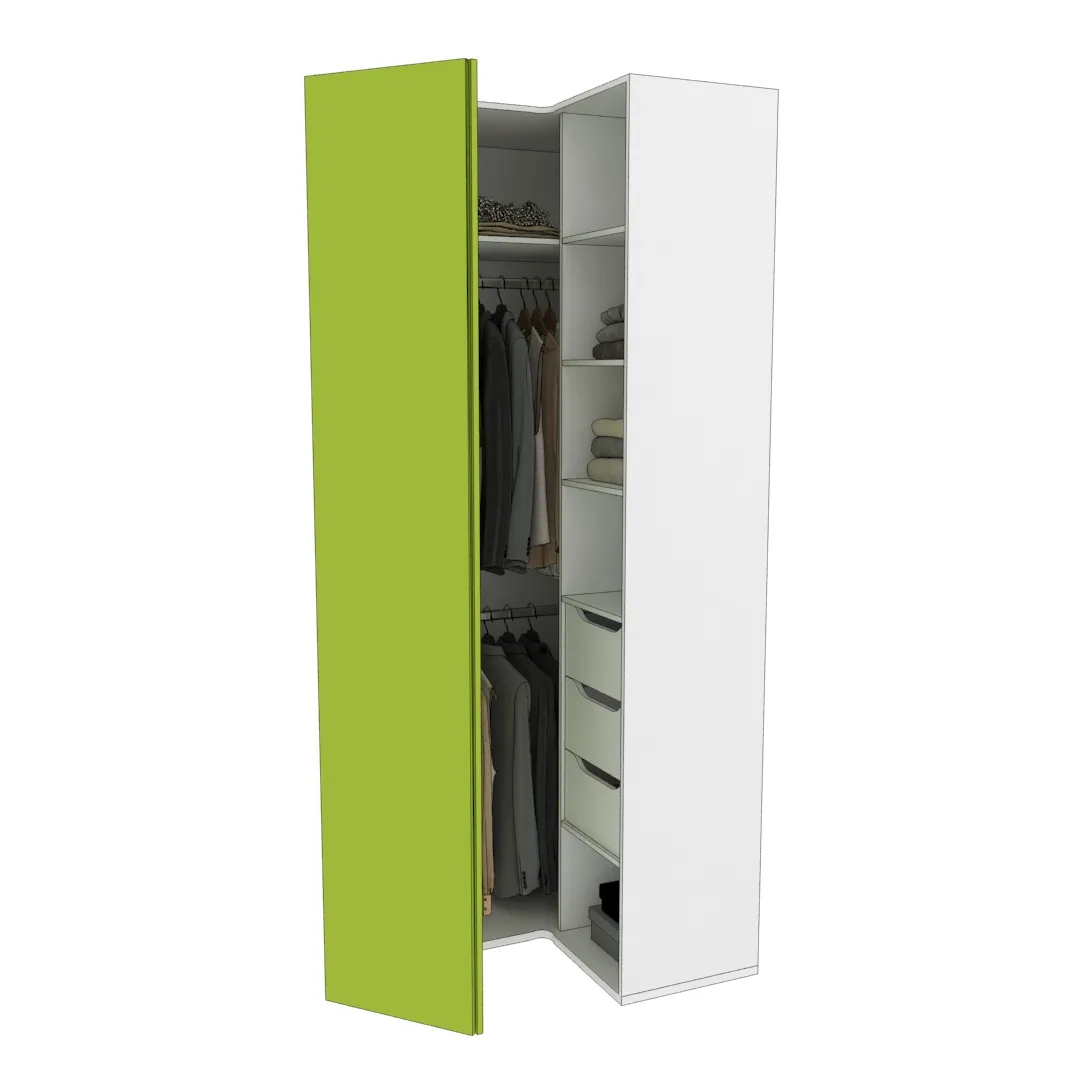 Шкаф угловой L208 L/R