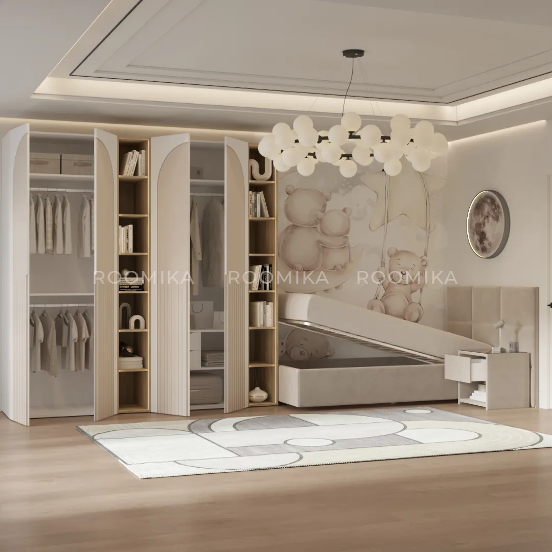 Лацио детская фрезерованные фасады в эмали 10