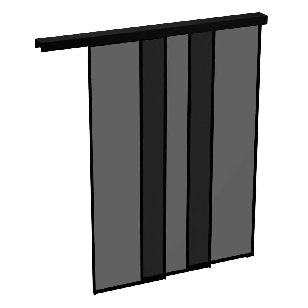 Перегородка для зонирования, стекло Титан GRACE 2