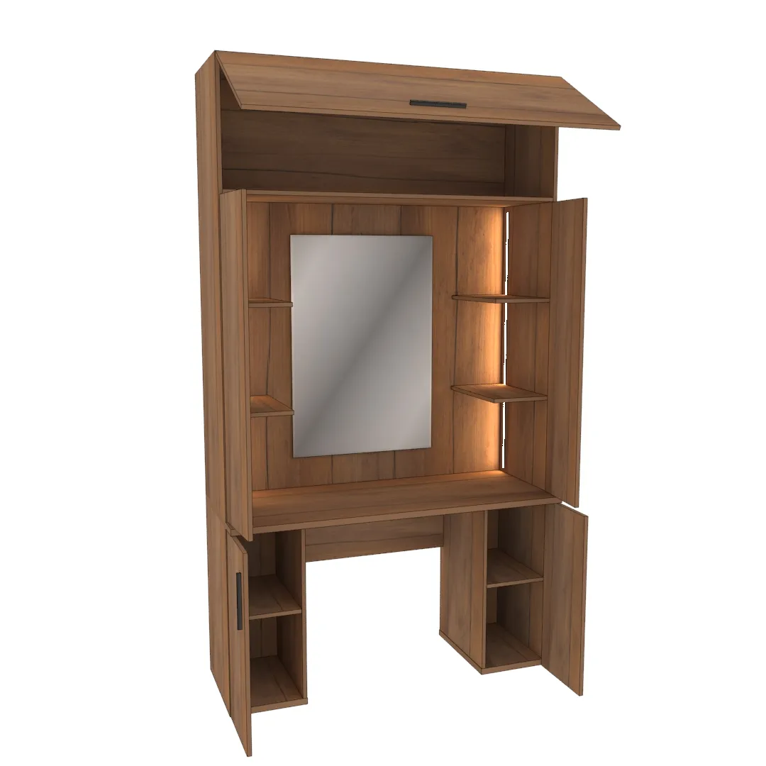 Стол туалетный с секцией и зеркалом с подсветкой  L404.44