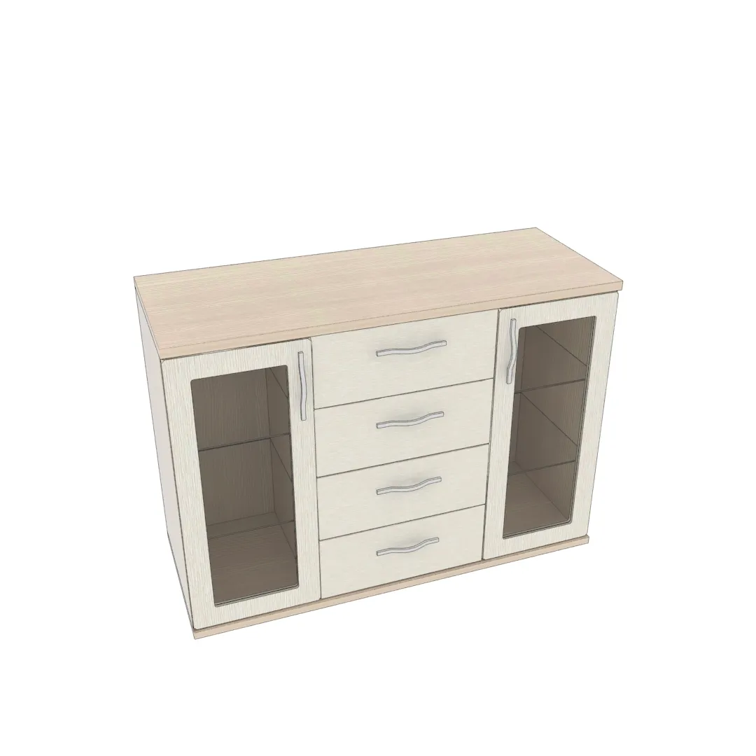 Комод со стеклянными полками P707.1