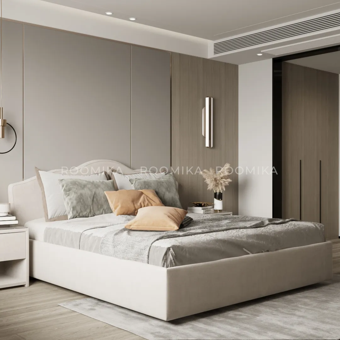 Кровать двуспальная мягкая СЕЛЕНА с подъемным механизмом, 140x200