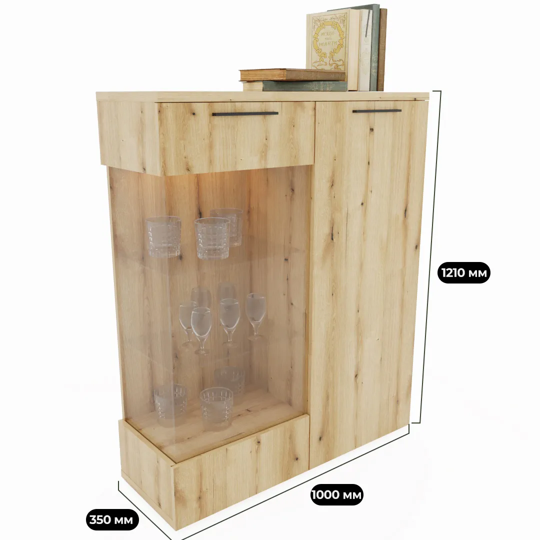 Шкаф напольный с подсветкой L202 L/R