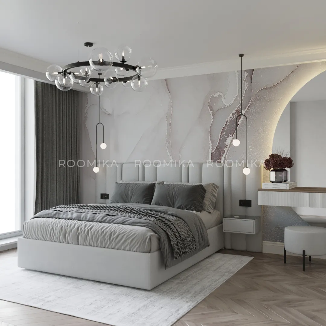 Кровать двуспальная мягкая ХИЛТОН с подъемным механизмом, 140x200