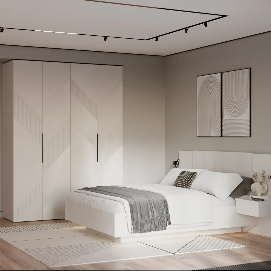 Кровать двуспальная CUBO с парящим эффектом C161 , 160x200