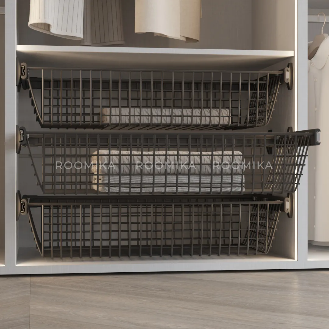 BELLE Корзина для белья 900 мм, цвет графит, BE90BAGR