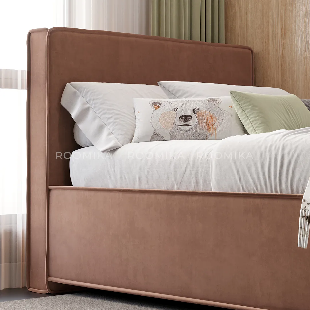 Кровать односпальная мягкая ОСТИН OS90  с подъемным механизмом, 90x200