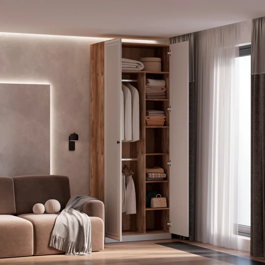 Шкаф двухдверный узкий A210.44-4